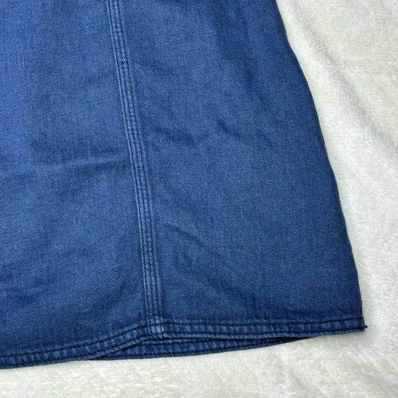 Free People High Waist Denim Braided Baby Mini Skirt - Picture 9 of 15